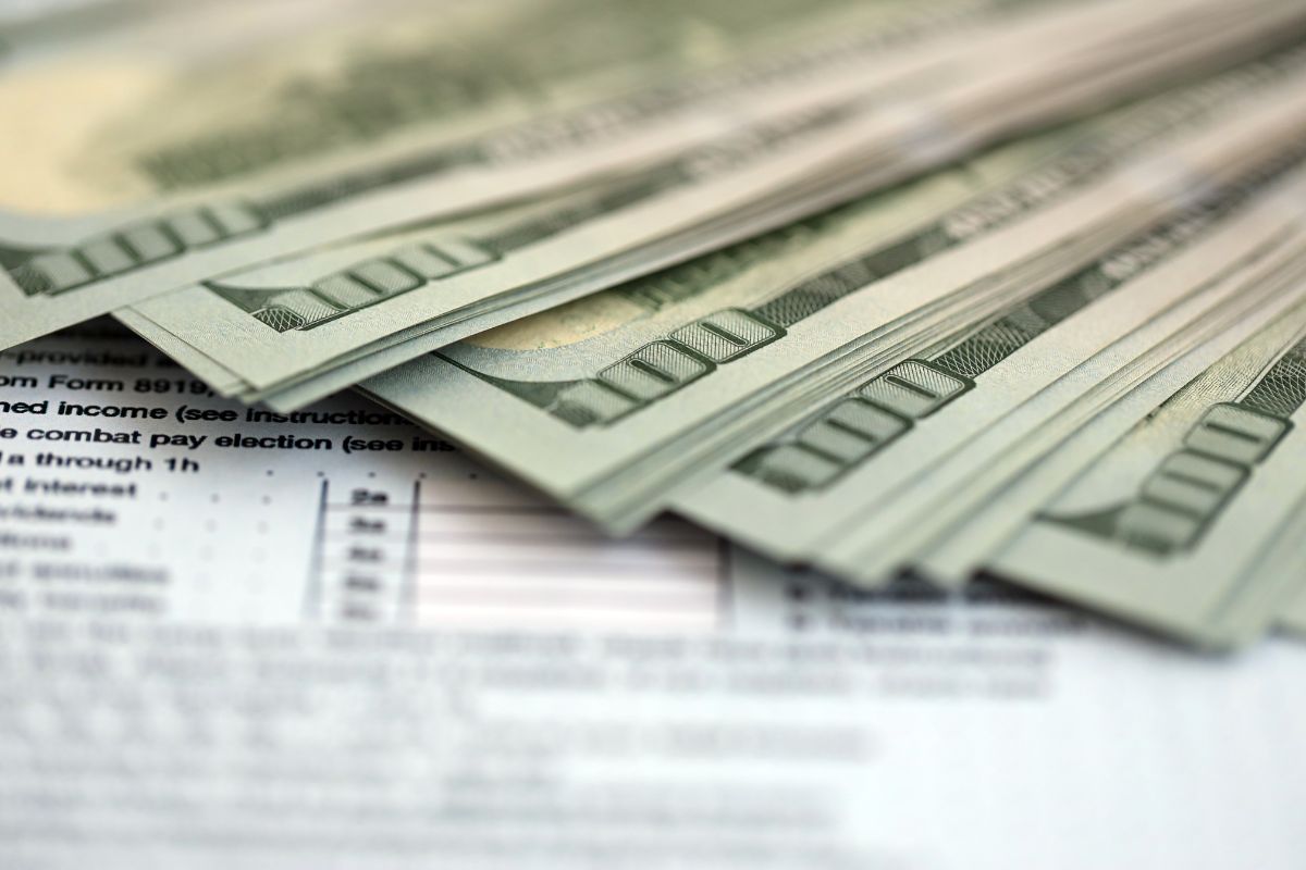 Money over tax forms