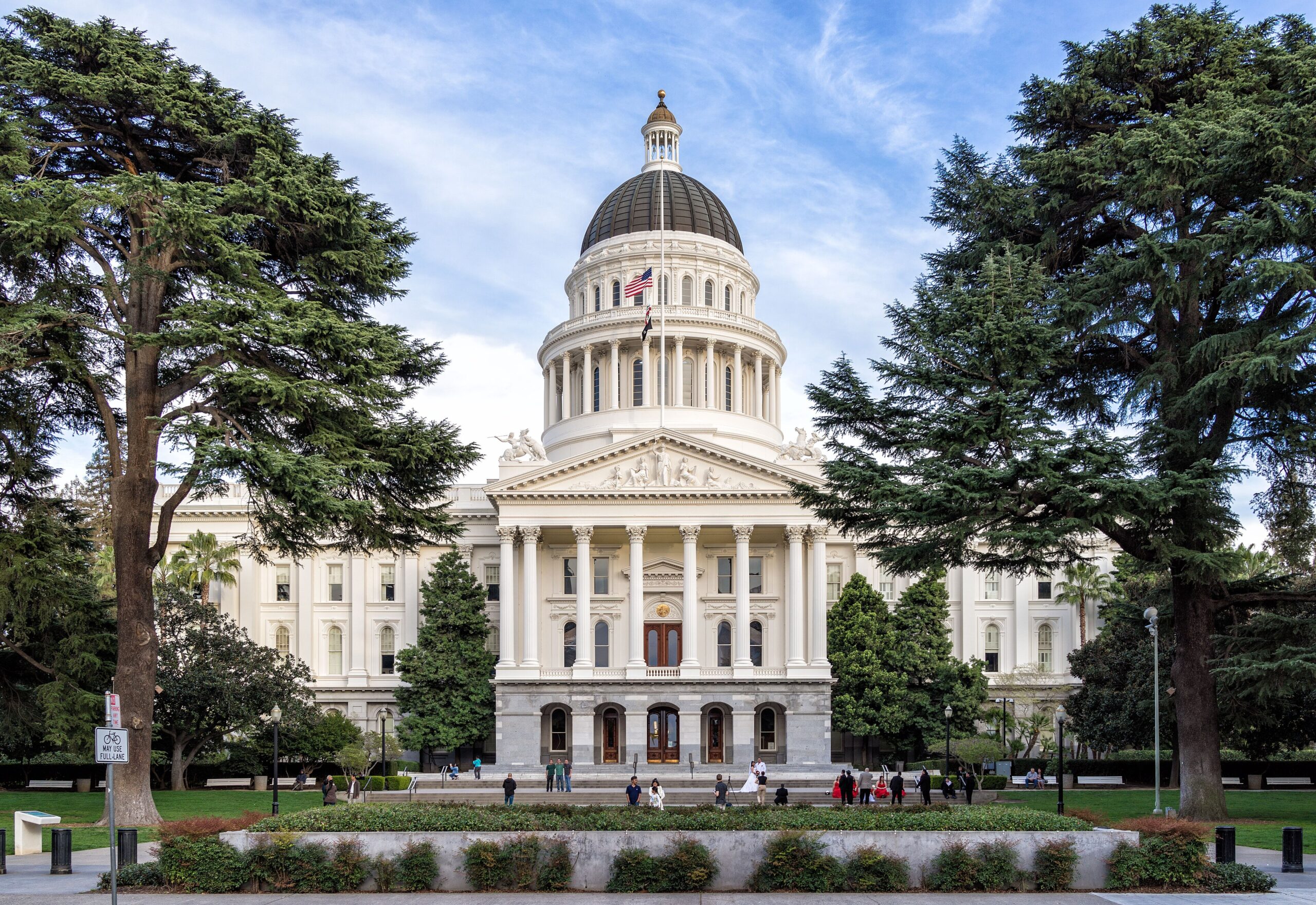 The California State Capitol building in Sacramento