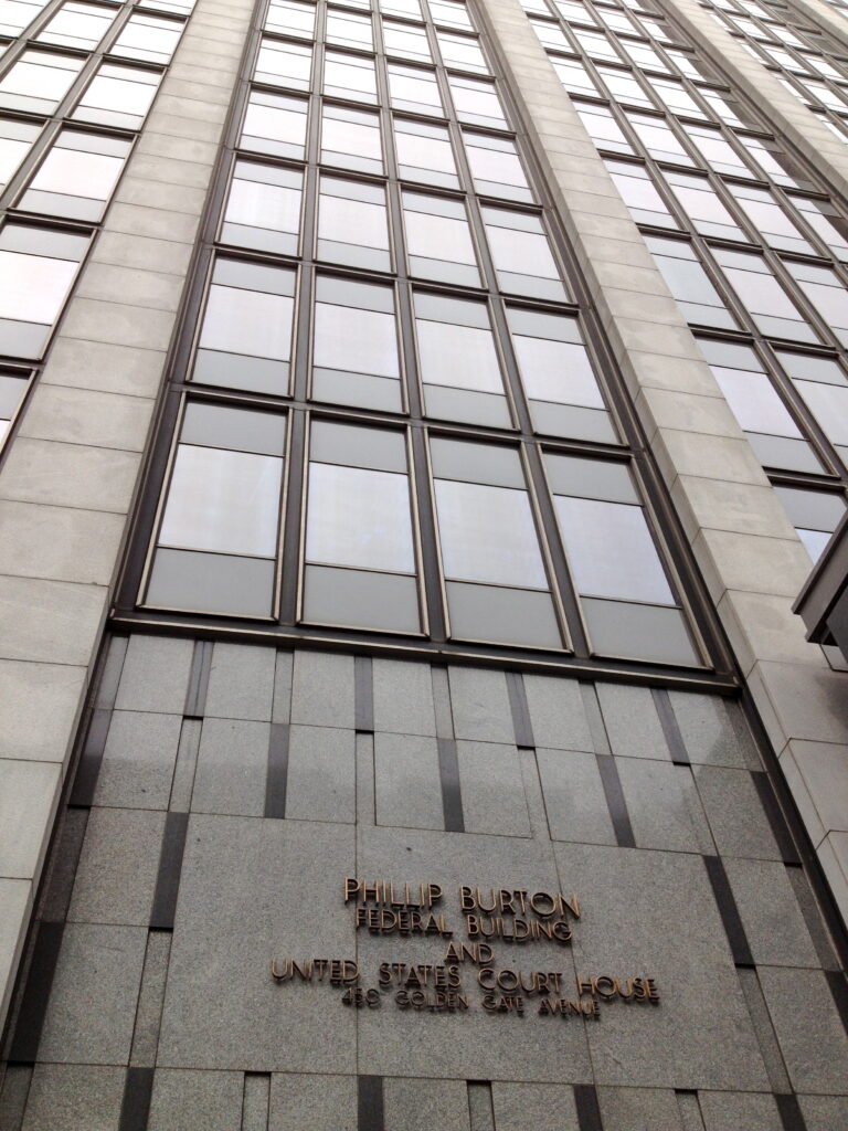 The Phillip Burton Federal Building in San Francisco, home of the federal court for the Northern District of California