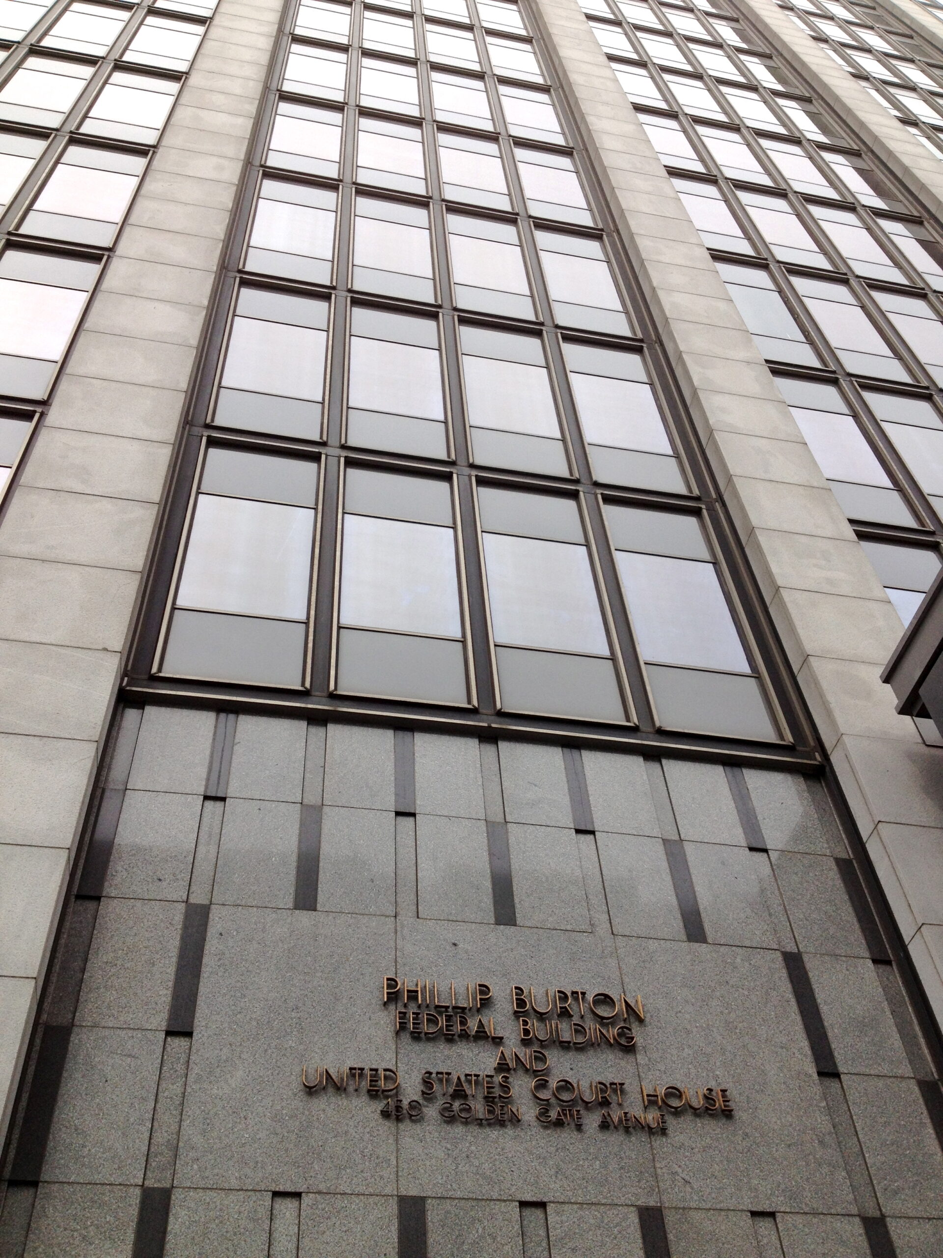 The Phillip Burton Federal Building in San Francisco, home of the federal court for the Northern District of California