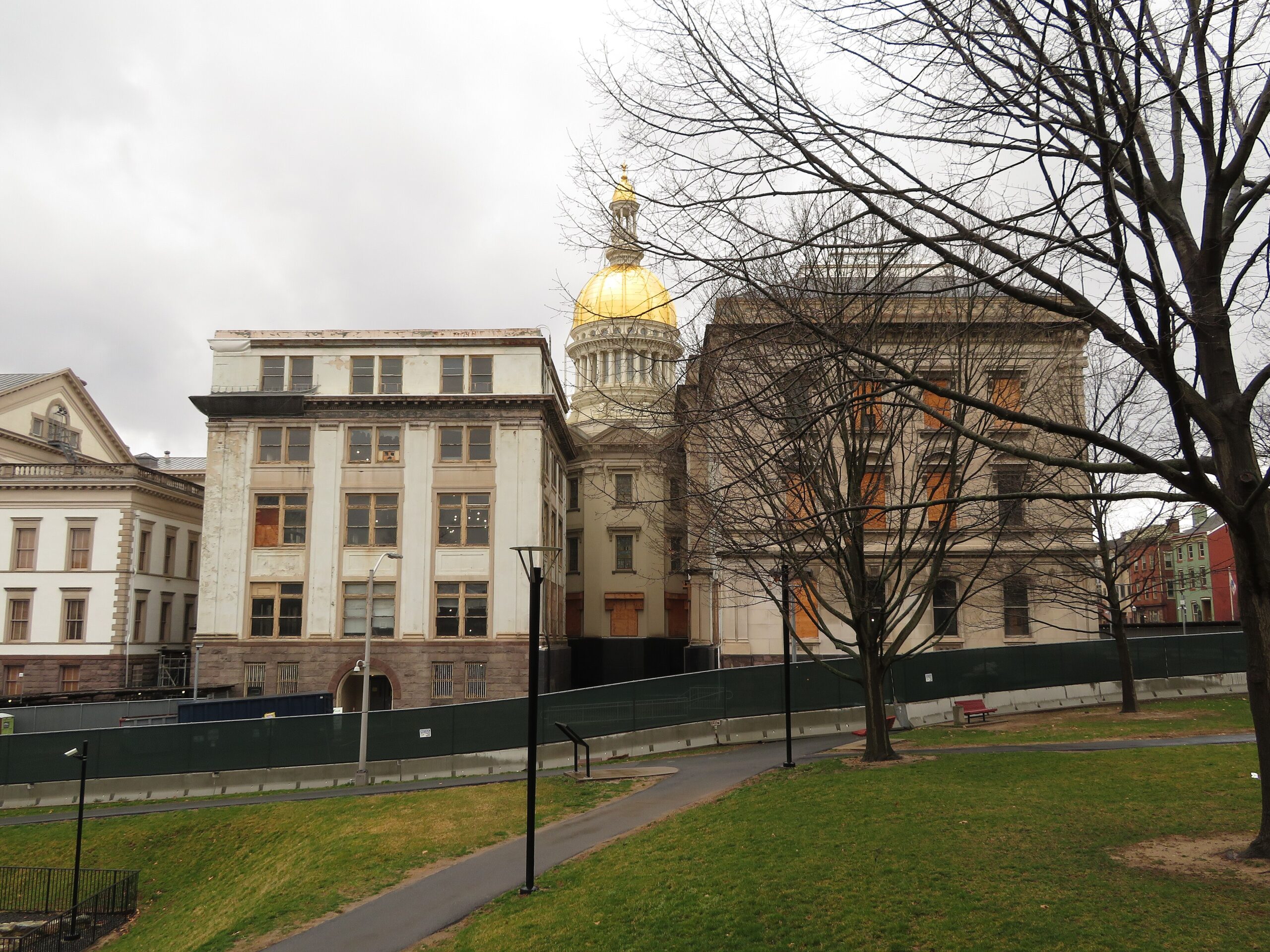 The gold-domed New Jersey State House in Trenton