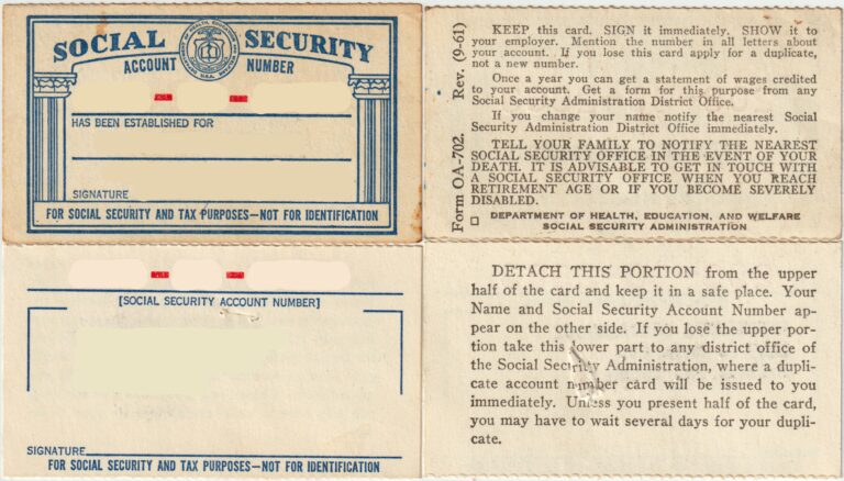 A U.S. Social Security card lying on a flat surface