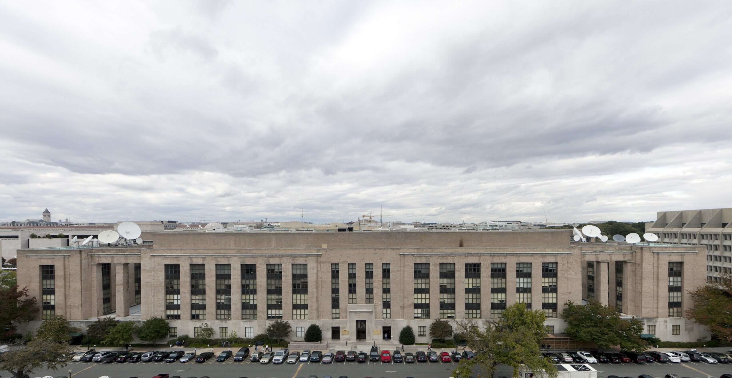 Exterior of the Wilbur J. Cohen Federal Building in Washington, D.C., originally built for the Social Security Board