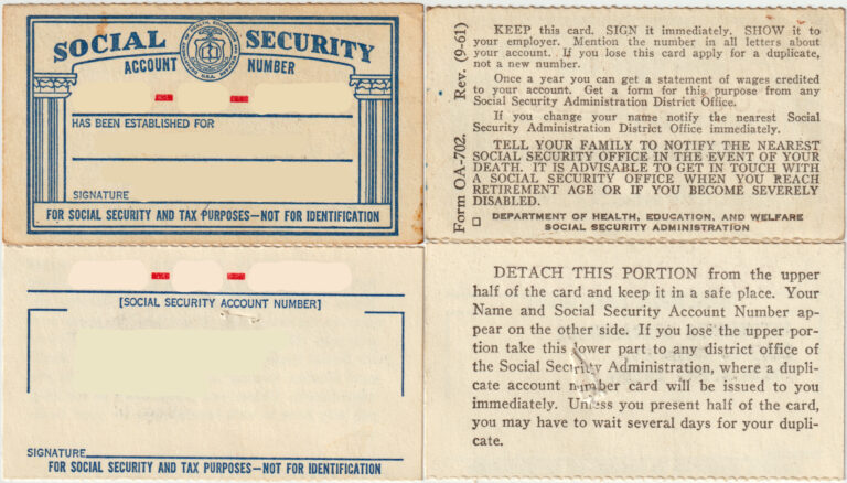 A U.S. Social Security card lying on a flat surface