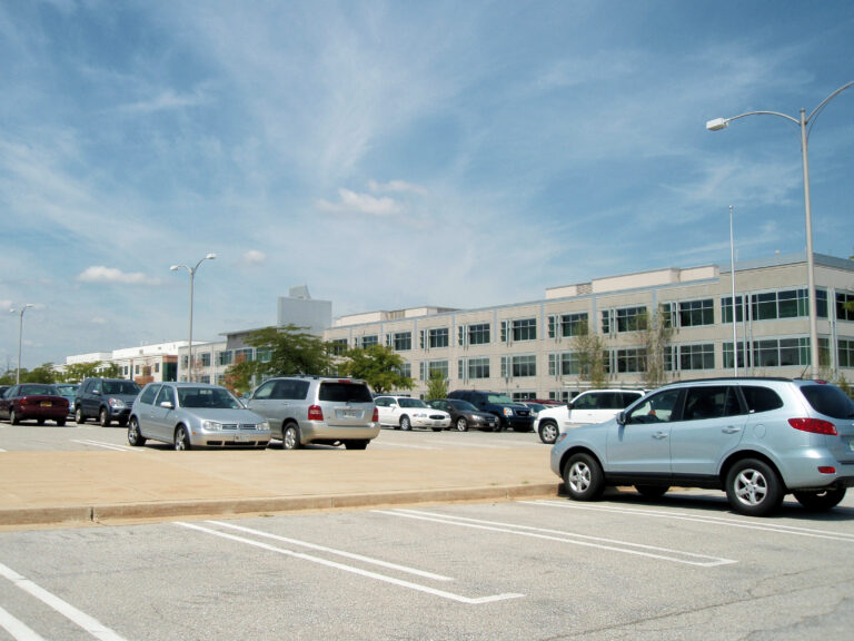 The Social Security Administration headquarters buildings in Woodlawn, Maryland